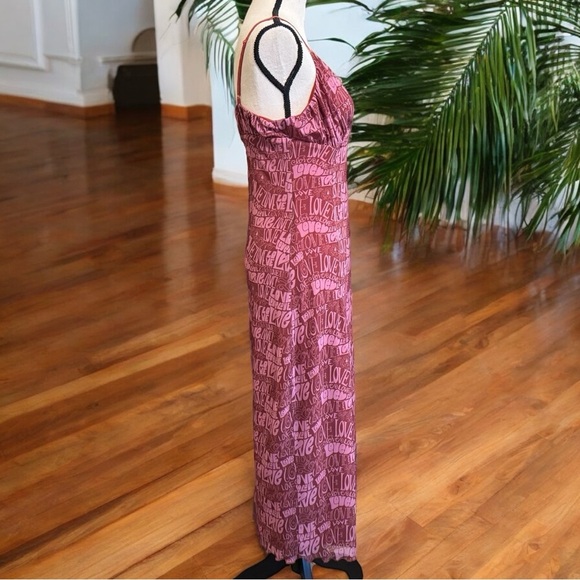 Urban Outfitters LOVE Print Maxi Dress - Size Large - Picture 4 of 14